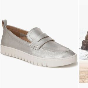 Vionic Uptown Penny Loafer in Silver